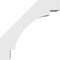 Ekena Millwork 3 1/2-in. W x 16-in. D x 16-in. H Merced Architectural Grade PVC Knee Brace BRCP035X16X16MRC - alternate 2